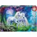 Puzzle Educa Unicorns In The Forest 500 Peças 34 X 48 cm
