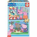 Set de 2 Puzzles Peppa Pig Cosy Corner 25 Peças 26 X 18 cm