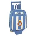 Mochila Escolar com Rodas 805 Rcd Espanyol Azul Branco