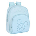 Mochila Escolar Mickey Mouse Clubhouse Baby Azul Claro (28 X 34 X 10 cm)