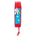 Estojo Duplo Mickey Mouse Clubhouse Fantastic Azul Vermelho 12.5 X 19.5 X 4 cm (28 Peças)