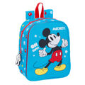 Mochila Infantil Mickey Mouse Clubhouse Fantastic Azul Vermelho 22 X 27 X 10 cm