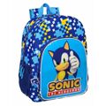 Mochila Escolar Sonic Speed 33 X 42 X 14 cm Azul 14 L