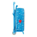 Mochila Escolar com Rodas Los Pitufos Azul Azul Celeste 22 X 27 X 10 cm