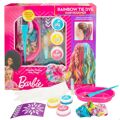 Conjunto de Cabeleireiro Barbie Rainbow Tie Cabelo com Madeixas Multicolor