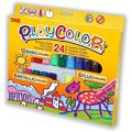 Conjunto de Pintura Playcolor Basic Metallic Fluor Multicolor 24 Peças