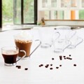 Conjunto de Chávenas de Café Quid Transparente Aço Vidro (11 Cl) (3 Unidades)