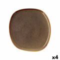 Plat Bord Bidasoa Ikonic Cerâmica Castanho (26,5 X 25,7 X 1,5 cm) (pack 4x)