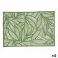 Individuais Quid Habitat Folhas Verde Têxtil (30 X 45 cm) (pack 12x)