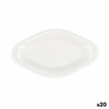 Bandeja de Aperitivos Quid Select Branco Plástico 17 X 9,5 X 2 cm (20 Unidades)
