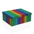 Conjunto de Caixas de Organização Empilháveis Versa Arco-íris Cartão 15 Peças 35 X 16,5 X 43 cm