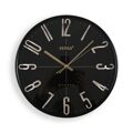 Relógio de Parede Versa Preto Dourado Plástico Quartzo 4,3 X 30 X 30 cm