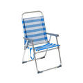 Cadeira de Praia Riscas Azul Alumínio 22 mm (52 X 56 X 92 cm)