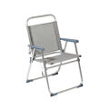 Cadeira de Praia Cinzento Alumínio 22 mm (52 X 56 X 80 cm)
