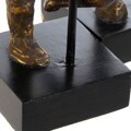 Figura Decorativa Dkd Home Decor Alumínio Madeira de Mangueira (2 Pcs) (20 X 10 X 31 cm) (12 X 10 X 29,5 cm)