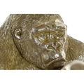 Figura Decorativa Dkd Home Decor Dourado Resina Gorila (33 X 33 X 43 cm)
