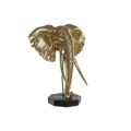Figura Decorativa Dkd Home Decor Elefante Preto Dourado Metal Resina (60 X 36 X 73 cm)