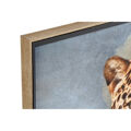 Pintura Dkd Home Decor Cristal Poliéster Papel Leopardo Madeira Mdf (74 X 3 X 97 cm)