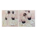 Pintura Dkd Home Decor Dancers (100 X 3.5 X 100 cm)