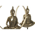 Figura Decorativa Dkd Home Decor Metal Buda Resina (26 X 11 X 40 cm) (2 Pcs)