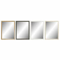 Espelho de Parede Dkd Home Decor Cristal Natural Cinzento Castanho Branco Ps 4 Unidades (56 X 2 X 76 cm)