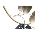 Decoração de Parede Dkd Home Decor Azul Dourado Metal Branco Folha de Planta (55 X 6,4 X 118 cm)
