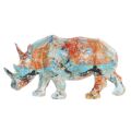 Figura Decorativa Dkd Home Decor Resina Multicolor Rinoceronte (34 X 12,5 X 16,5 cm)