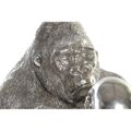 Figura Decorativa Dkd Home Decor Prateado Resina Gorila (38,5 X 33 X 43,5 cm)