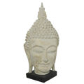 Figura Decorativa Dkd Home Decor Cinzento Buda Resina (33 X 34 X 65 cm)
