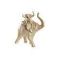 Figura Decorativa Dkd Home Decor Elefante Dourado Resina (24 X 10 X 25,5 cm)