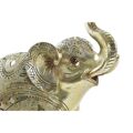 Figura Decorativa Dkd Home Decor Elefante Dourado Resina (24 X 10 X 24 cm)