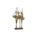 Figura Decorativa Dkd Home Decor Preto Dourado Resina (25 X 9,8 X 44,5 cm)