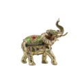 Figura Decorativa Dkd Home Decor Elefante Resina Moderno (24 X 12 X 23,5 cm)