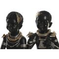 Figura Decorativa Dkd Home Decor Resina Colonial Africana (20,5 X 18 X 35 cm) (2 Unidades)