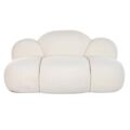 Sofá Dkd Home Decor Nuvens Poliéster Branco Moderno (149 X 76 X 77 cm)