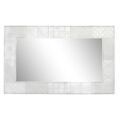Espelho de Parede Dkd Home Decor Branco Madeira de Mangueira Losangos Moderno (154 X 4 X 94 cm)