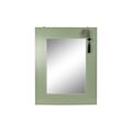 Espelho de Parede Dkd Home Decor Abeto Natural Vermelho Metal Verde Oriental Madeira Mdf (70 X 2 X 90 cm)