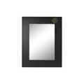 Espelho de Parede Dkd Home Decor Abeto Cristal Vermelho Preto Oriental Madeira Mdf (70 X 2 X 90 cm)