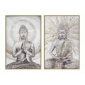 Pintura Dkd Home Decor Buda Oriental (80 X 4 X 120 cm) (2 Unidades)