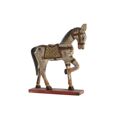 Figura Decorativa Dkd Home Decor Cavalo Ferro Madeira de Mangueira (35 X 10 X 42 cm)