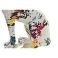 Figura Decorativa Dkd Home Decor Branco Leopardo Resina Multicolor Moderno (16 X 8 X 25 cm)