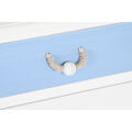 Mesa de Cabeceira Dkd Home Decor 50 X 35 X 58 cm Corda Branco Azul Celeste Azul Marinho Madeira Mdf