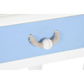 Consola Dkd Home Decor Castanho Corda Branco Azul Celeste Azul Marinho Madeira Mdf (80 X 40 X 75 cm)
