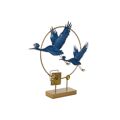 Figura Decorativa Dkd Home Decor 51 X 9 X 51 cm Azul Dourado Vogel