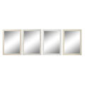 Espelho de Parede Dkd Home Decor 70 X 2 X 97 cm Cristal Marfim Poliestireno (4 Unidades)