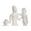 Figura Decorativa Dkd Home Decor 28 X 9 X 22 cm Castanho Alumínio Branco Madeira de Mangueira Família