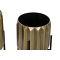 Conjunto de Vasos Dkd Home Decor Preto Dourado Metal 33 X 33 X 66 cm