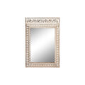 Espelho de Parede Home Esprit Branco Natural Madeira de Mangueira Elefante índio 83 X 4 X 121 cm