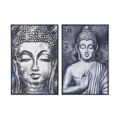 Pintura Home Esprit Buda Oriental 83 X 4,5 X 123 cm (2 Unidades)