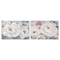 Pintura Home Esprit Rosas Romântico 120 X 3,7 X 80 cm (2 Unidades)